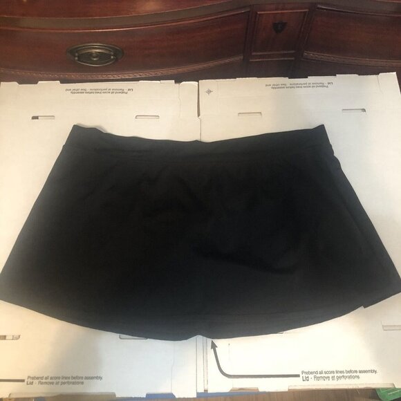 Tropical Escape Other - Tropical Escape Women's Swimsuit Skirt Black Beach Pool Vacation Modest Size 16